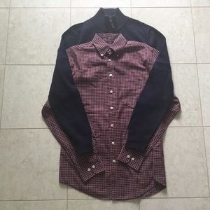 Lk New MERONA 2 pc plaid Shirt Sweater set S